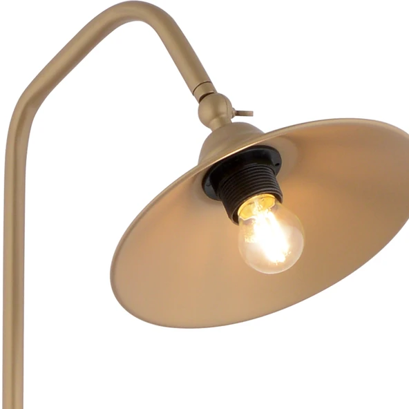 Clifferd Eskitme Başlıklı Ahşap Sehpalı Modern  Ayaklı Abajur Lamba Ahşap Lambader - Resim 4