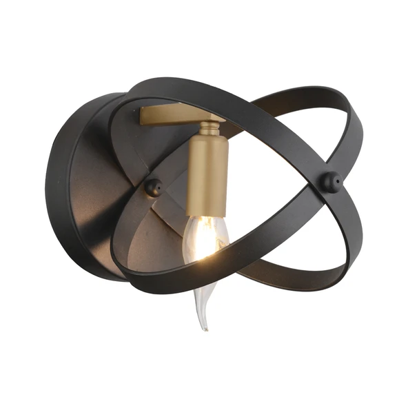 Caliope Eskitme Duylu Siyah Modern Oturma Odası, Koridor, Yatak Başı, Salon Aplik - Resim 2