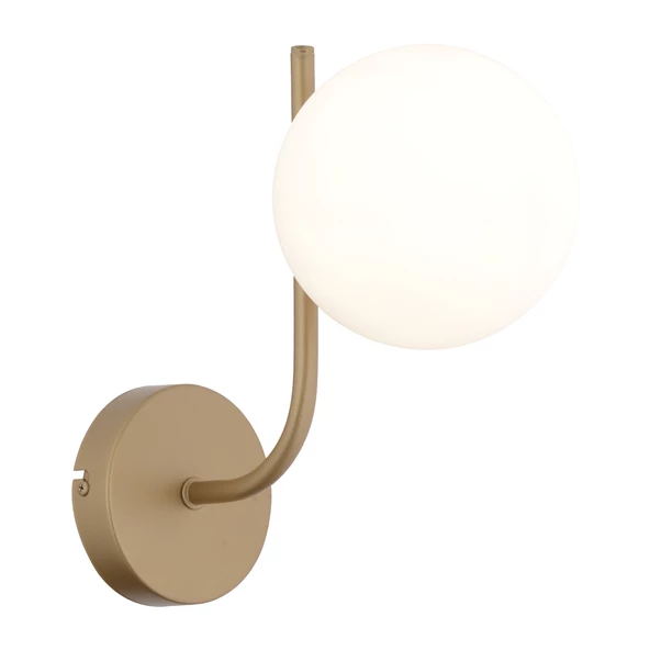 Apliqa Lowel Tekli Eskitme Beyaz Camlı Modern Yatak Başı Salon Aplik - 2