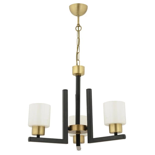 Torqu 3 Lü Siyah Eskitme Modern Yatak Odası Mutfak Oturma Odası Salon Avize - Resim 4