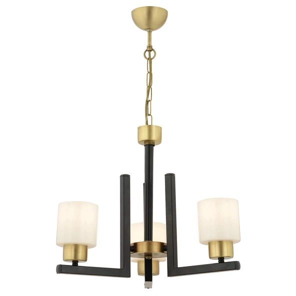 Torqu 3 Lü Siyah Eskitme Modern Yatak Odası Mutfak Oturma Odası Salon Avize - Resim 6