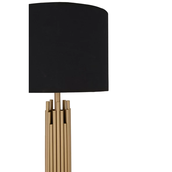 Apliqa Matisse Siyah Şapkalı Eskitme Dekoratif Tasarım Ayaklı Abajur Lamba Modern Metal Lambader - 6