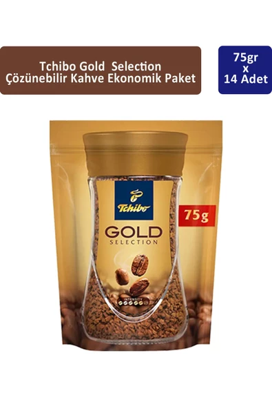 Tchibo Gold Çözünebilir Kahve Ekonomik Paket 75 gr x 14 Adet ürün görseli
