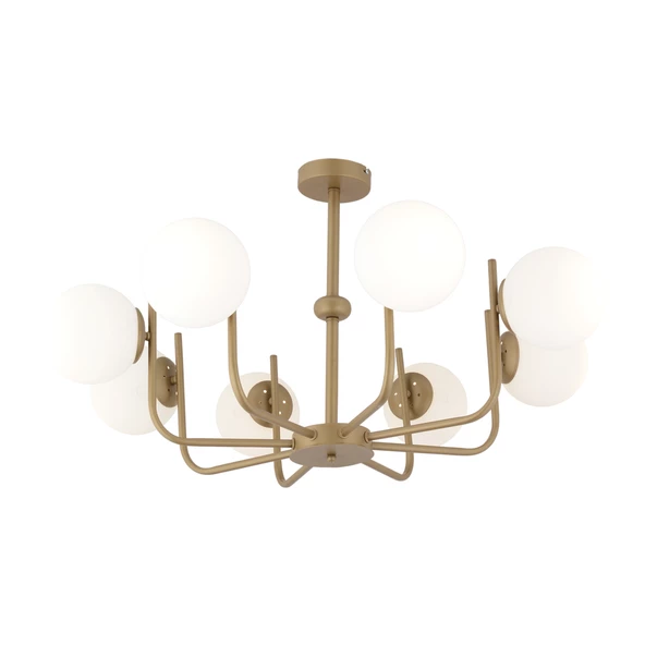 Apliqa Lowel 8'Li Eskitme Beyaz Camlı Modern Koridor Yatak Odası Salon Avize - Resim 2