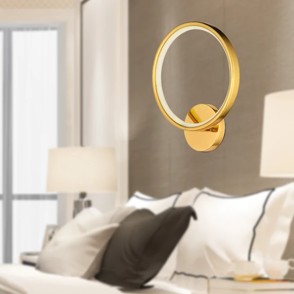 Apliqa Besta Gold 20 Watt Modern Tasarım Banyo Koridor Ledli Salon Aplik - 1