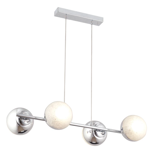 Apliqa BERCA 4LÜ KROM AVİZE Modern Mutfak Yemek Masası Üstü Yatak odası Salon Avize - Resim 3