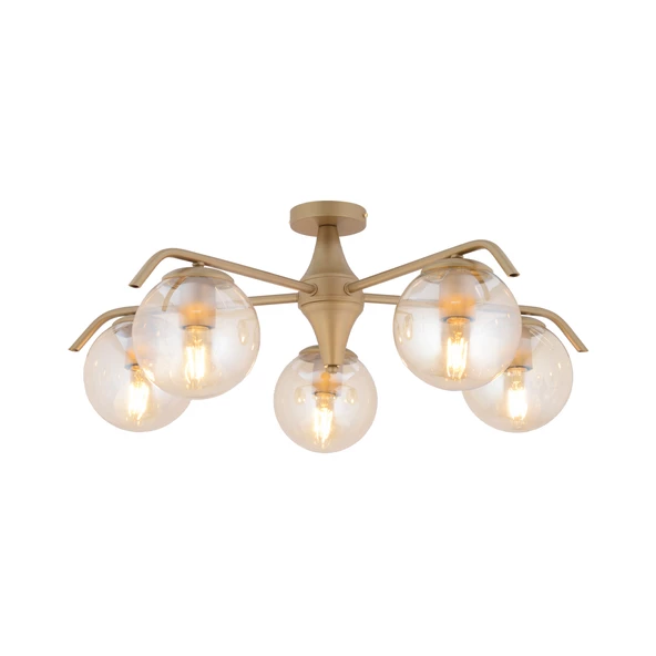 Apliqa Diaspor 5li Yuvarlak Eskitme Modern Sarkıt Genç Odası Yatak odası Retro Salon Avize - Resim 3