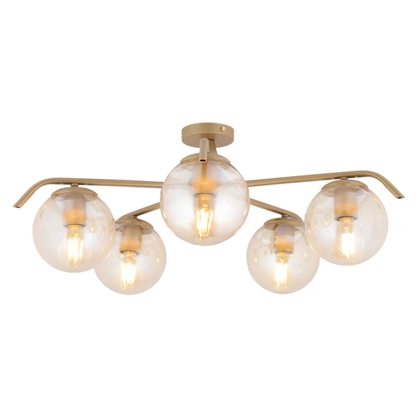 Apliqa Diaspor 5li Yuvarlak Eskitme Modern Sarkıt Genç Odası Yatak odası Retro Salon Avize - Resim 2