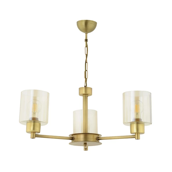 Geneva 3 Lü Eskitme Modern Yatak Odası  Salon Avize - Resim 4