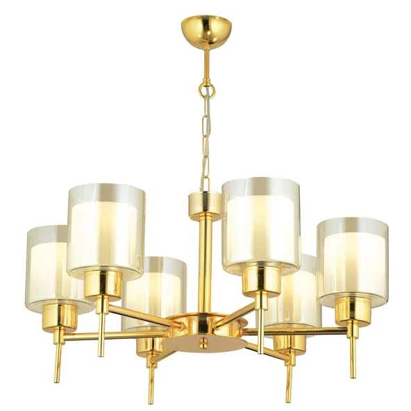 Apliqa Cemre 6 Lı Gold Modern Yatak Odası Salon Avize - Resim 3