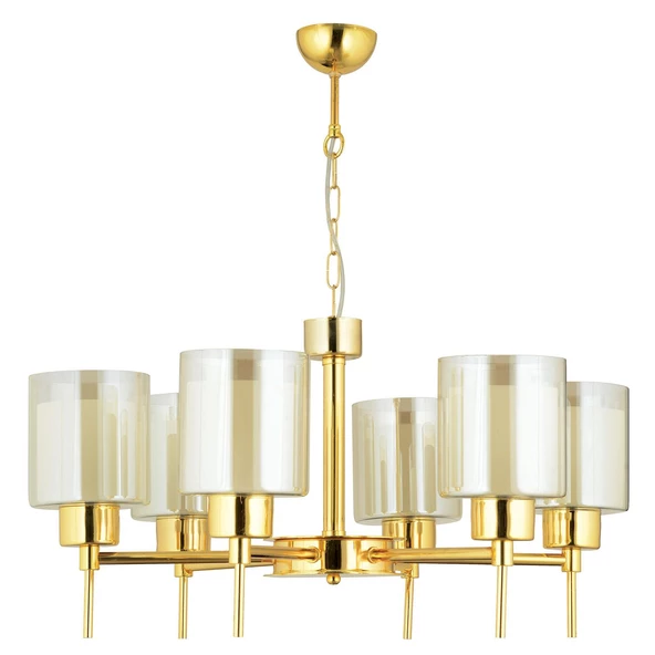 Apliqa Cemre 6 Lı Gold Modern Yatak Odası Salon Avize - Resim 10