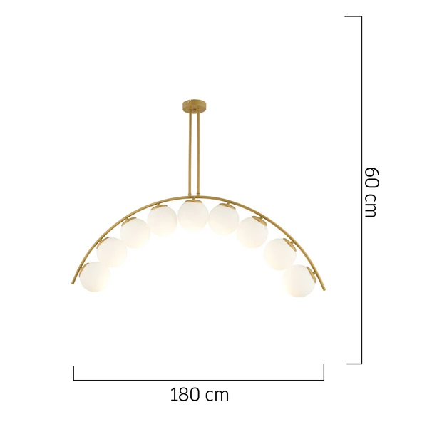 Apliqa Fralde 9 Lu Gold Modern Mutfak Cafe Restoran için Uygun Retro Salon Avize - 6