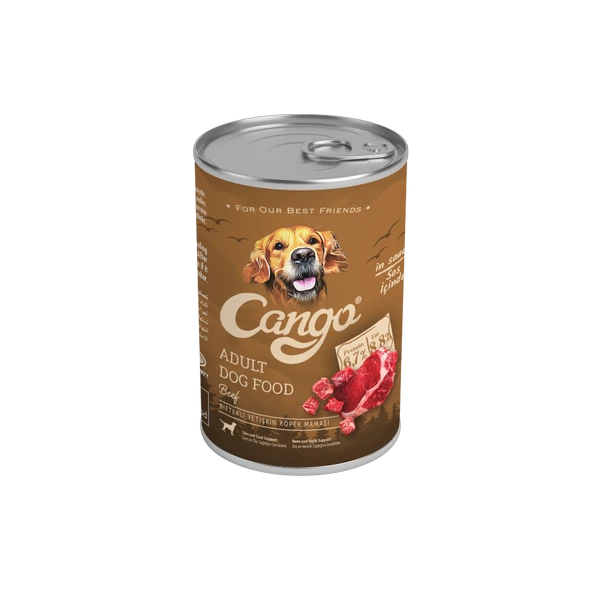 Cango Yetişkin Yaş Köpek Maması Etli Biftekli 415Gr