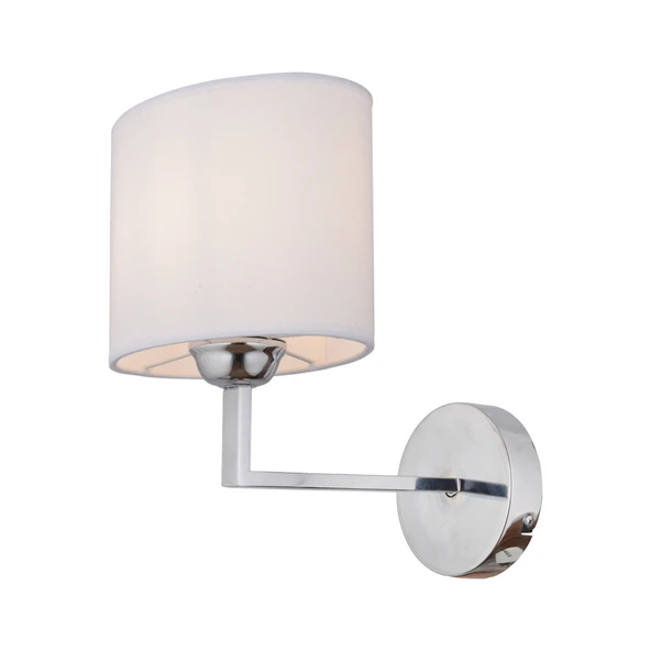 Zadie Tekli Beyaz Şapkalı Krom Duvar Lambası Yatak Odası-yatak Başı-banyo Için Modern Aplik - Resim 2