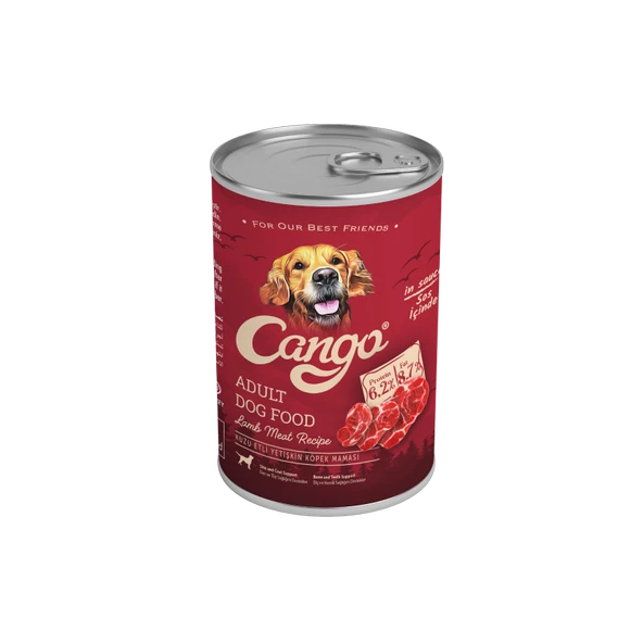 Cango Yetişkin Yaş Köpek Maması Kuzu Etli 415Gr