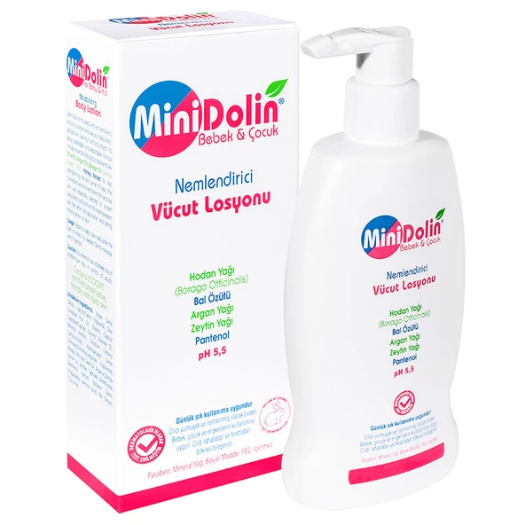 Dermadolin Minidolin Bebek & Çocuk Nemlendirici Vücut Losyonu 250ml