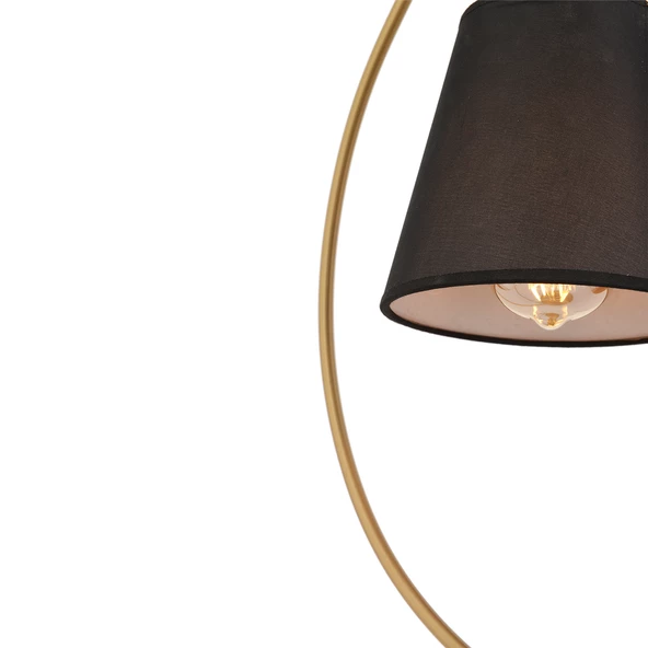 Apliqa Adora Eskitme Şapkalı Salon-Yatak Odası Masa Lambası Modern Tasarım Abajur - Resim 8