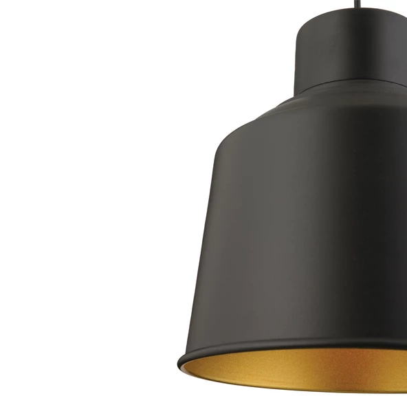 Apliqa Moena Siyah Modern Tekli Mutfak Cafe,Restoran için Uygun Retro Genç Odası Avize - Resim 4