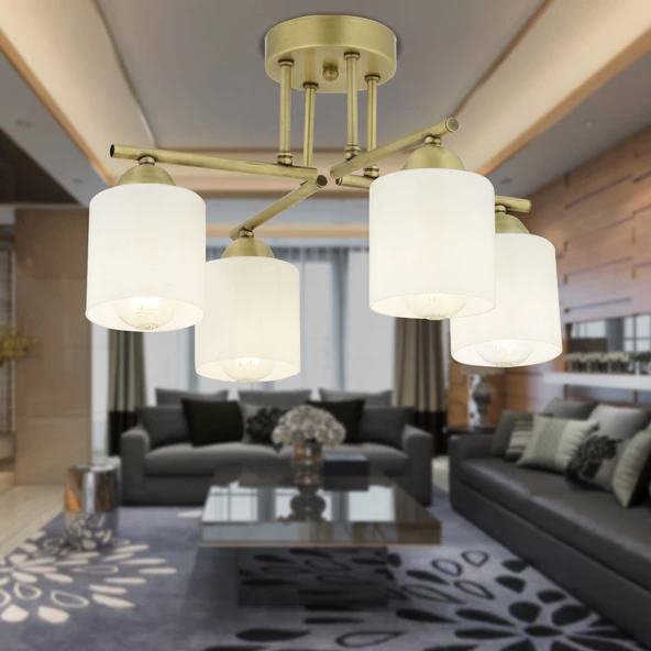 Apliqa Kavis 4'Lü Eskitme Modern Genç Odası Mutfak Salon Avize