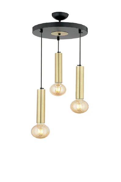 Elisa 3Lü Sarkıt Eskitme Sarkıt Modern Genç Odası Mutfak Salon Sarkıt Avize - Resim 2