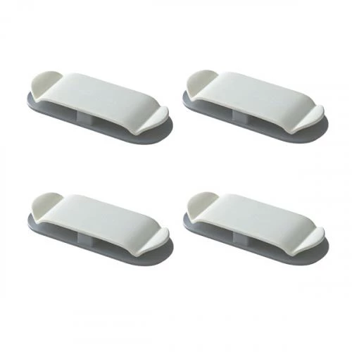 Polham 4 adet Kendinden Yapışkanlı Kablo Tutucu Organizatör, Güçlü Yapışkanlı Kablo Sabitleyici - 11