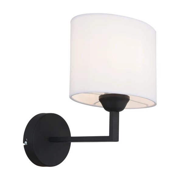 Zadie Tekli Beyaz Şapkalı Siyah Duvar Lambası Yatak Odası-yatak Başı-banyo Için Modern Aplik - Resim 3