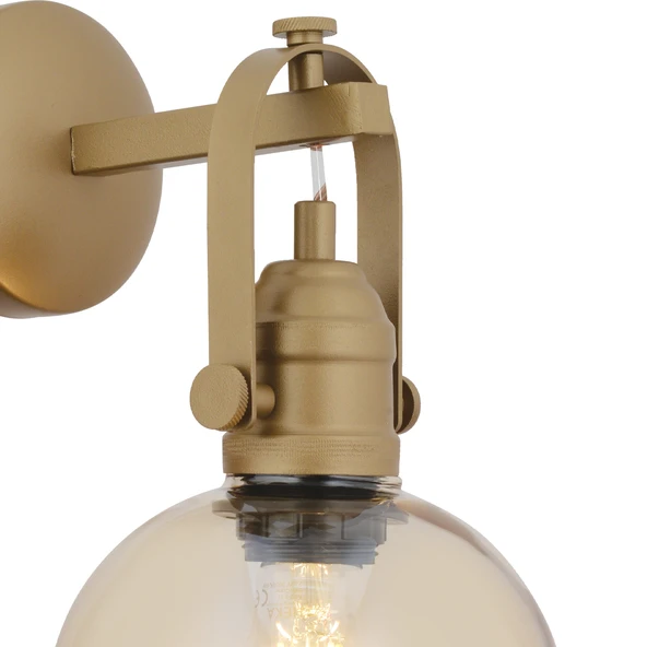 Cherish Tekli Eskitme Bal Camlı Modern Yatak Başı, Salon Aplik - Resim 4