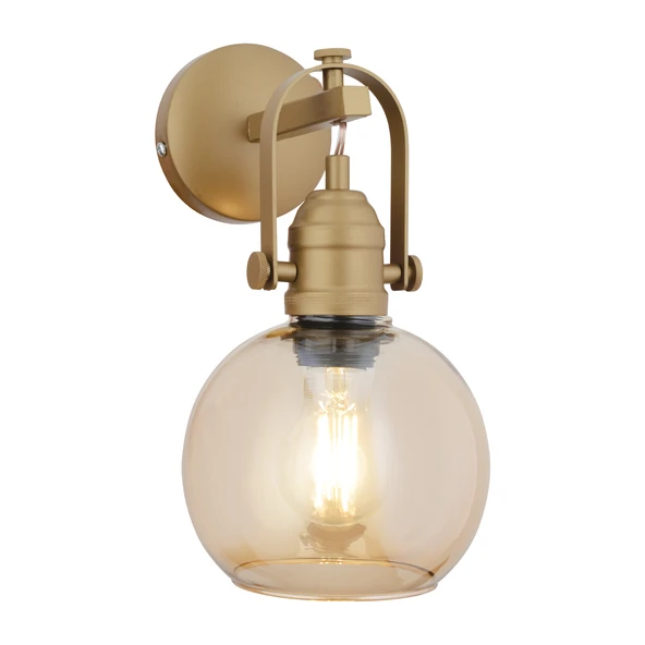 Cherish Tekli Eskitme Bal Camlı Modern Yatak Başı, Salon Aplik - Resim 3