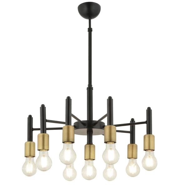 Apliqa Semin 9Lu Modern Cafe,Restoran için Uygun Retro Salon Avize - Resim 2