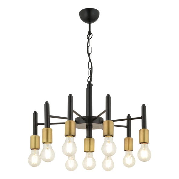 Apliqa Semin 9Lu Modern Cafe,Restoran için Uygun Retro Salon Avize - Resim 4