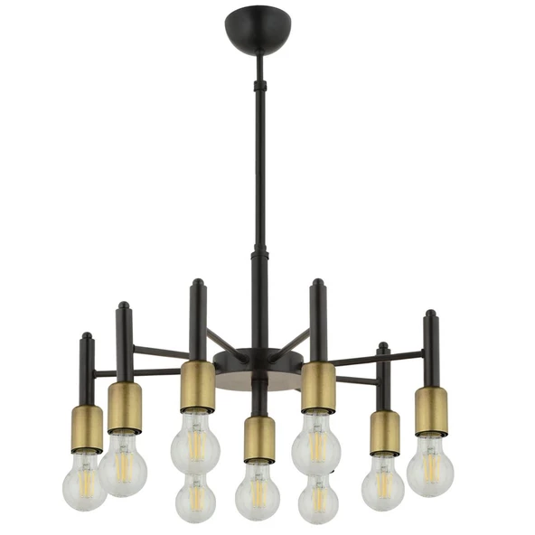 Apliqa Semin 9Lu Modern Cafe,Restoran için Uygun Retro Salon Avize - Resim 5