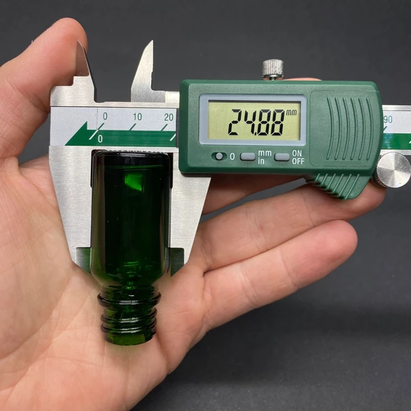 10Ml Yeşil Cam Damlalıklı Şişe , Gümüş Metal Kapak , 10 Cc Yeşil Cam Damlalıklı Şişe x 6 Adet - Resim 4