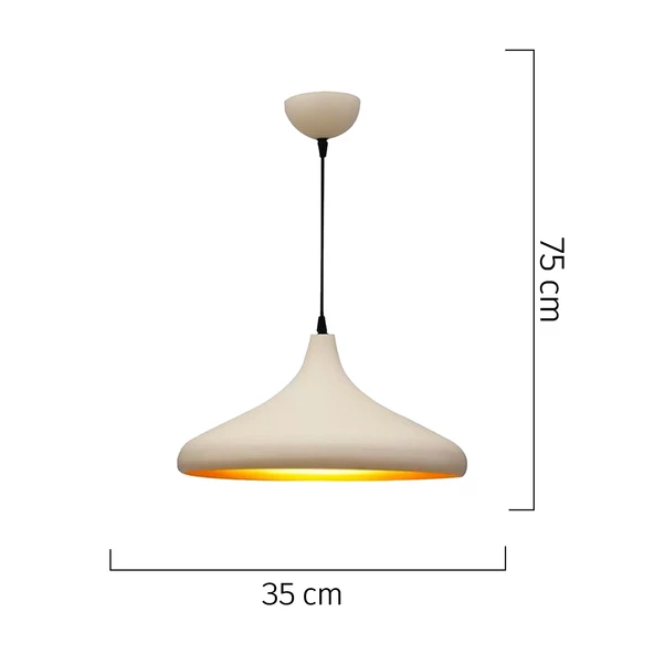 Apliqa Pera Beyaz 2Li Modern Retro Sarkıt Mutfak Salon Avize-Sarkıt Seti - Resim 3