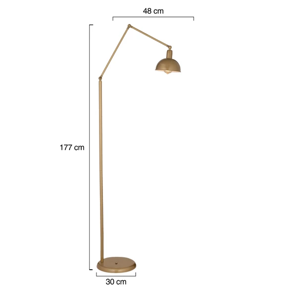 Apliqa Aksu Eskitme Modern Retro Tasarım Metal Lambader - 7