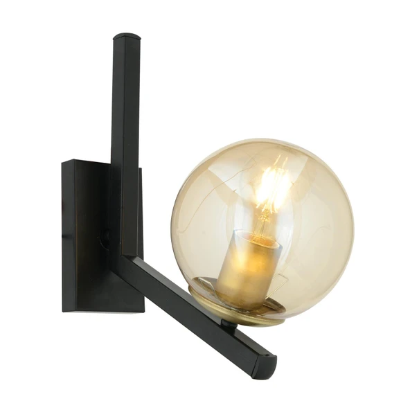 Mikel Siyah Eskitme Duvar Lambası Yatak Odası-Yatak Başı-Banyo İçin Modern Aplik - Resim 4