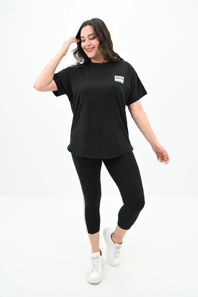 Kadın Büyük Beden Taytlı Takım 3697-23 - 2