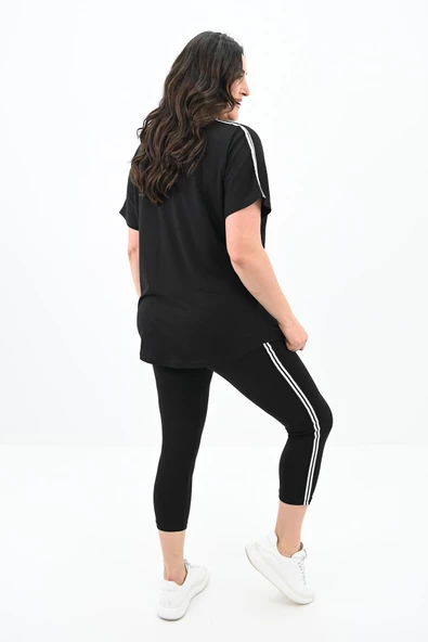 Kadın Büyük Beden Taytlı Takım 3697-23 - 5