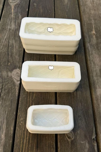 Clutch Çanta Üçlü Silikon Mum Kalıp Seti - 2