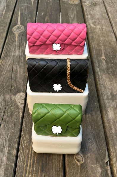 Clutch Çanta Üçlü Silikon Mum Kalıp Seti - 9