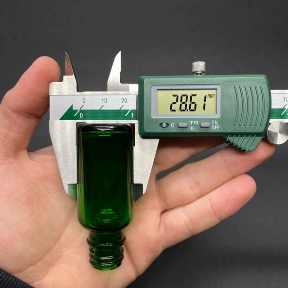 20Ml Yeşil Cam Damlalıklı Şişe , Gümüş Metal Kapak , 20 Cc Yeşil Cam Damlalıklı Şişe x 6 Adet - Resim 4