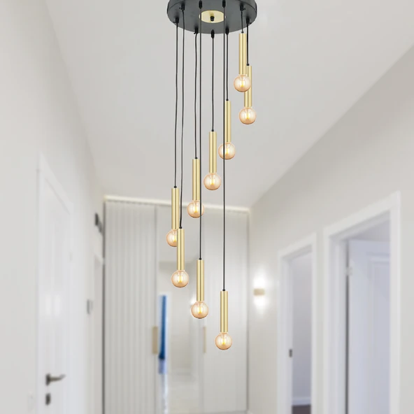 Elisa 9Lu Sarkıt Eskitme Sarkıt Modern Genç Odası Mutfak Salon Sarkıt Avize ürün görseli 1