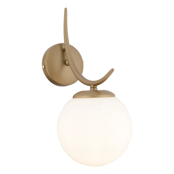 Apliqa Germaine Tekli Eskitme Beyaz Camlı Modern Yatak Başı, Salon Aplik - 3