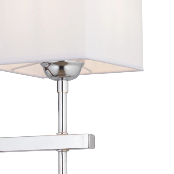 Rory Tekli Beyaz Şapkalı Krom Duvar Lambası Yatak Odası-yatak Başı-banyo Için Modern Aplik - Resim 4