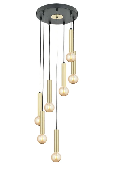 Elisa 7Li Sarkıt Eskitme Sarkıt Modern Genç Odası Mutfak Salon Sarkıt Avize - Resim 2