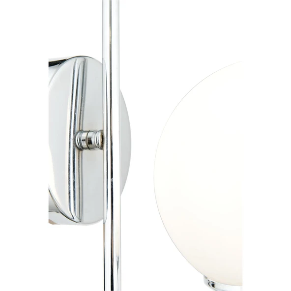 Sara Krom Kaplama Duvar Lambası Yatak Odası-Yatak Başı-Banyo İçin Modern Aplik - Resim 7