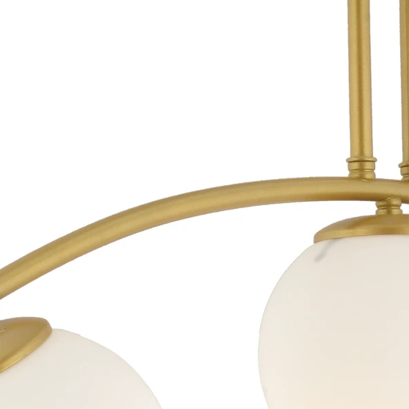 Fralde 3 Lü Gold Modern Mutfak Cafe Restoran için Uygun Retro Salon Avize - Resim 5