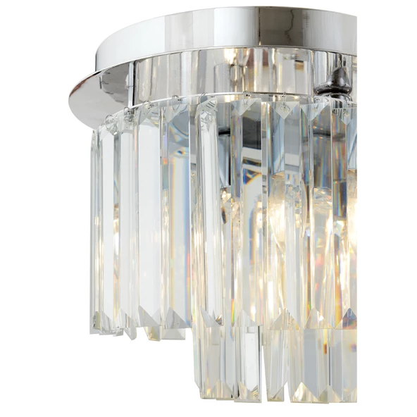 Apliqa Nilüfer Dikdörtgen Krom  Kristalli, Taşlı Modern Tasarım Yemek Masası Üstü, Kristal Salon Avize - Resim 8