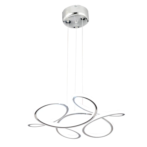 Apliqa Aldo Krom Sarkıt 140 Watt Sarkıt 3 Renkli Ledli Modern Mutfak Banyo Led Salon Sarkıt Avize - 2