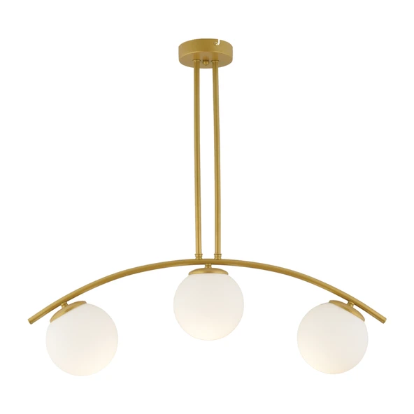 Fralde 3 Lü Gold Modern Mutfak Cafe Restoran için Uygun Retro Salon Avize - Resim 3