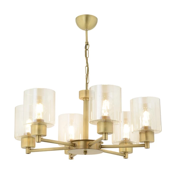 Apliqa Geneva 6 Lı Eskitme Modern Yatak Odası  Salon Avize - Resim 5